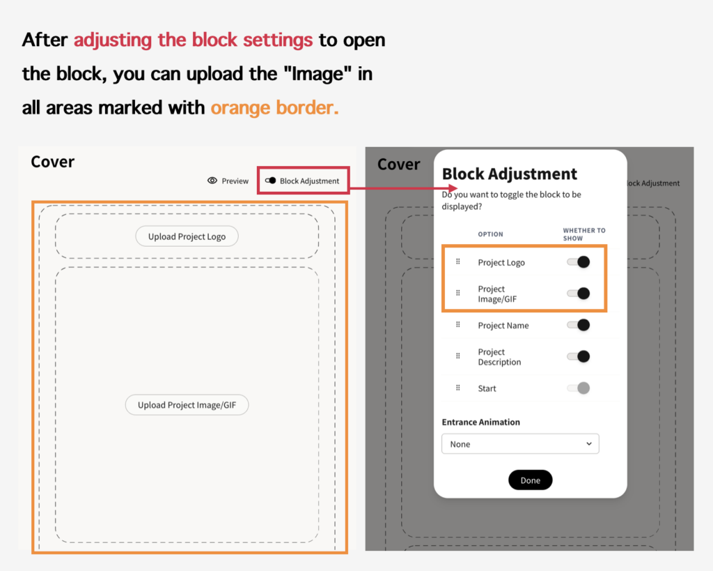 OOOPEN Lab Module Cover Settings Example